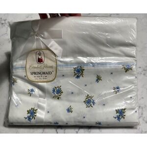 Springmaid Combed Percale Sheet Floral Fine Cotton New‎ in Package Vintage Twin